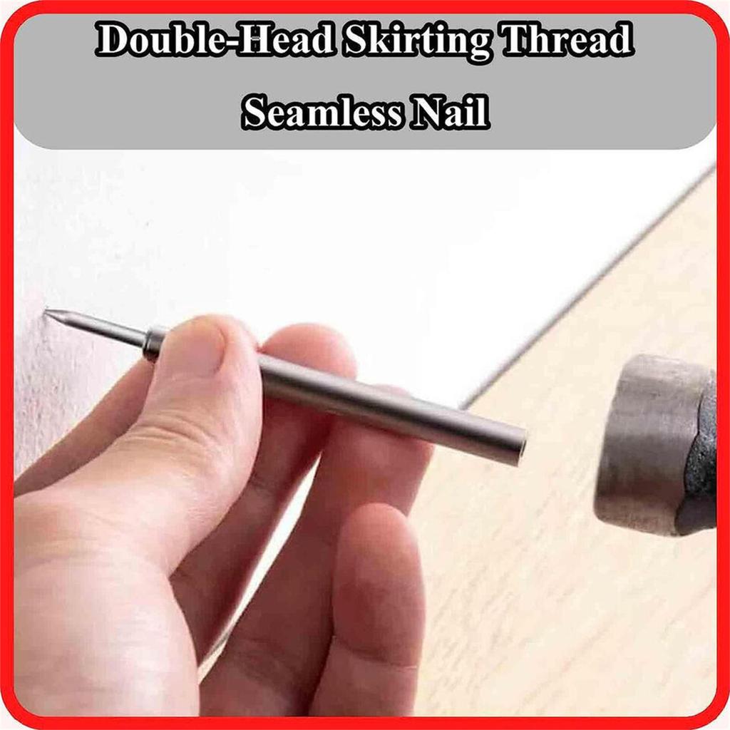 Versatile Double Headed Nails Invisible Nails Flat Head Nails 202pcs for Home & Crafts Suitable for Photos & Decorations