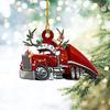 Christmas Vehicle Ornament Acrylic Truck Tractor Airplane Christmas Tree Ornament for Holiday Party Decoration