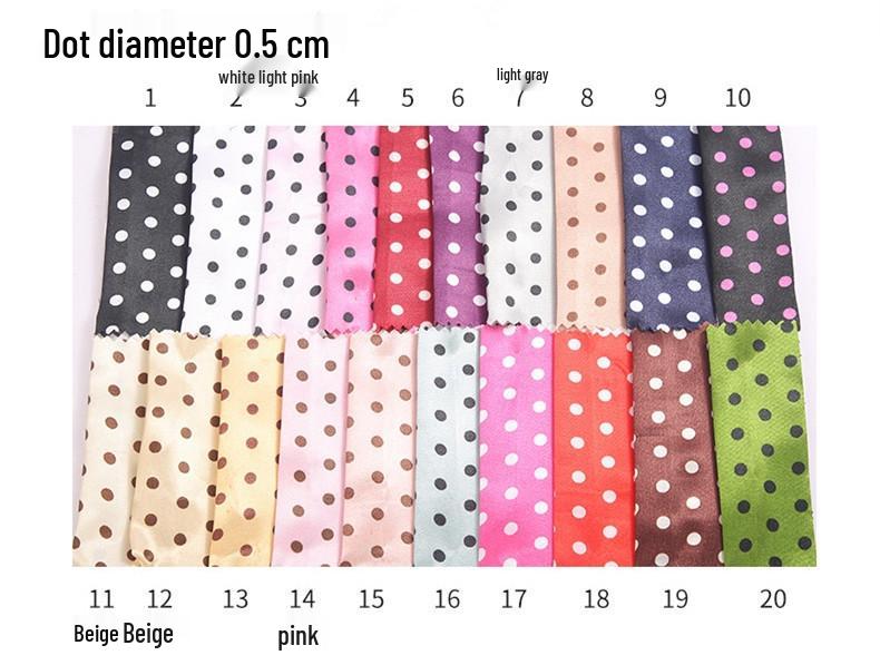 Satin-Stoff mit Tupfenmuster für Kleidung, Kleiderfutter, Homewear und Kopfbedeckungen