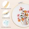 Simple Floral Embroidery Kit – DIY Handmade Fabric Art with Creative Design