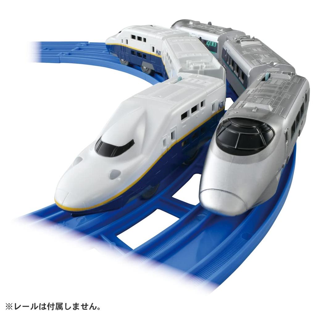 Takara Tomy Plarail Shinkansen YEAR2022 400 Series Tsubasa E4 Series Max Connection Set &