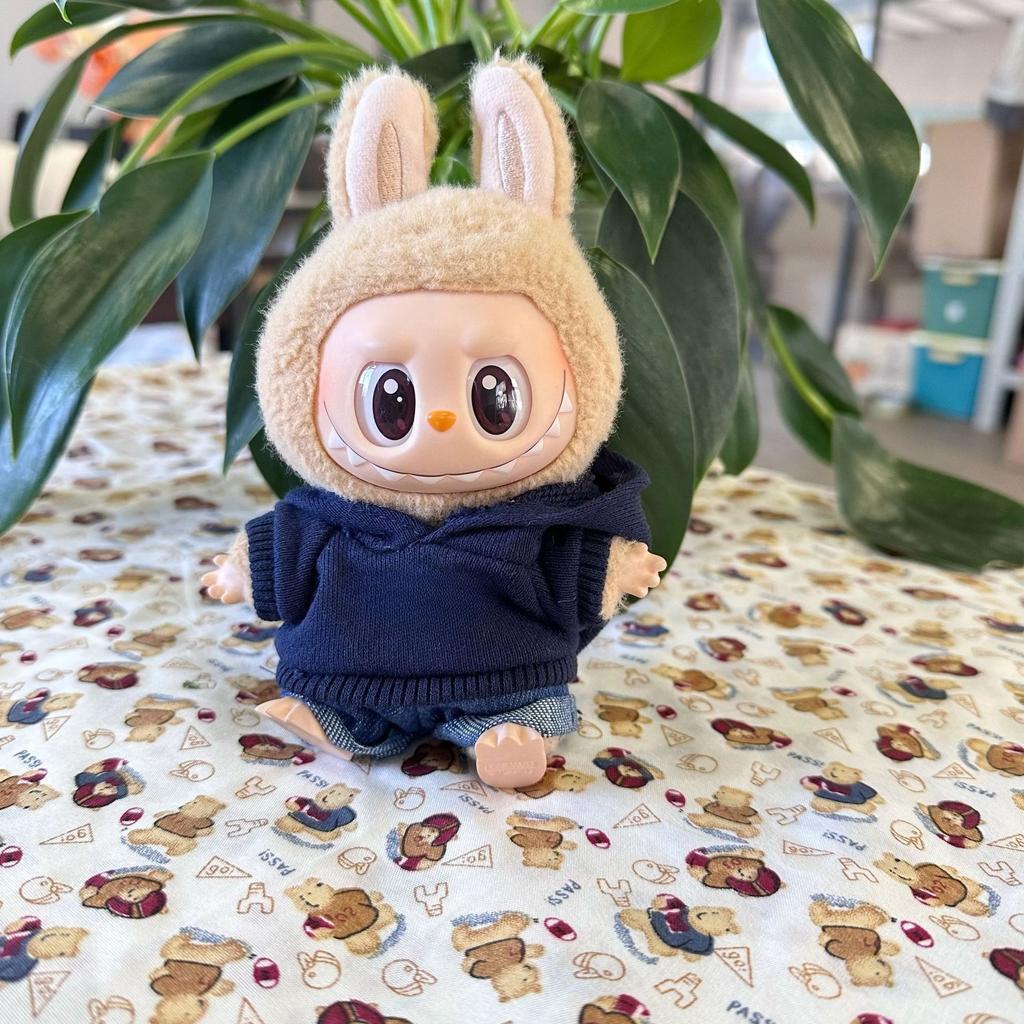 For Labubu Doll Clothing Cute Sweater Set 17cm Clothing Shoes Doll DIY Accessories Training Sitting Party Games Toys Gifts