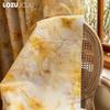 1PC LOZUJOJU Nordic Pastoral Style Yellow Printed Curtains Fully Blackout Curtain for Bedroom Living Room Balcony Window for Home Decor
