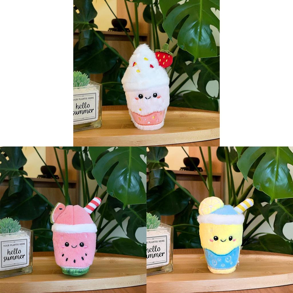 Plush Summer Fruit Shake Toy With Pp Cotton Filling For Kids And Collectors