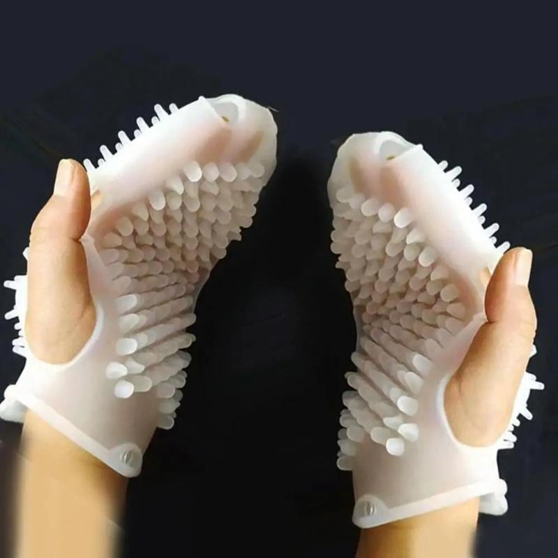 Shower Gloves Bath Scrub Remover Body Exfoliating Massage Shower Brush Silicone Bath Brush Skin Clean Silicone Bath Brushes