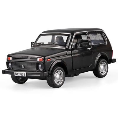 Lada NIVA Druckgussauto-Modellspielzeug im Maßstab 1:32, zurückziehbares Spielzeugfahrzeug mit Ton und Licht für Kinder, Kleinkinder, Jungen und Mädchen, Geschenkkollektion
