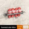 Wall-Mounted Luxury Slipper Rack: Punch-Free Bathroom Shoe Draining Storage Solution