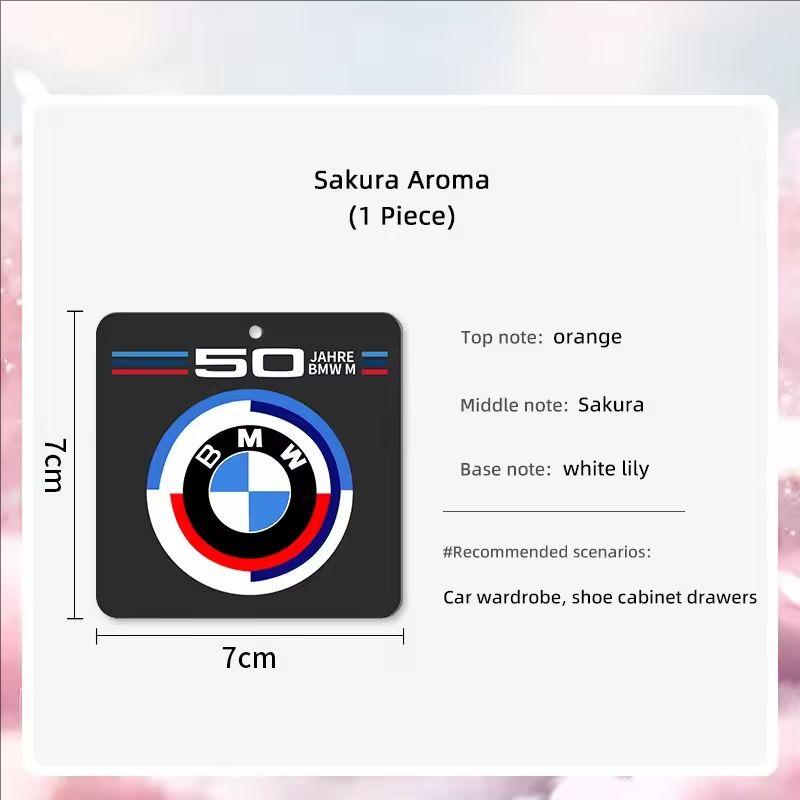 BMW Car Fragrance Sakura Hyacinth Aroma Pendant Sticker For BMW M E46 E90 E60 F30 F10 E39 E36 F20 G30 G20 E87 E92 E91 E30 X3 X5 HV0
