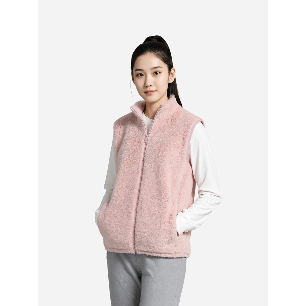 

DaiSo [common] Fluffy Zip Up VeSt Fleece S Pink