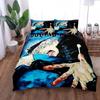 Satoru Gojo Jujutsu Kaisen Bettwäsche-Set King Queen Doppelbett Vollbett Einzelbett Bettwäsche-Set Bettbezug Kissenbezug