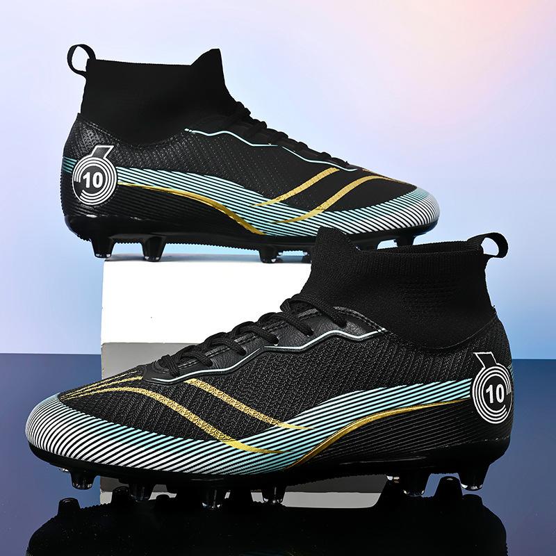 Broken nails youth game broken long DingTalk high-top football shoes men's training students women's sports shoes