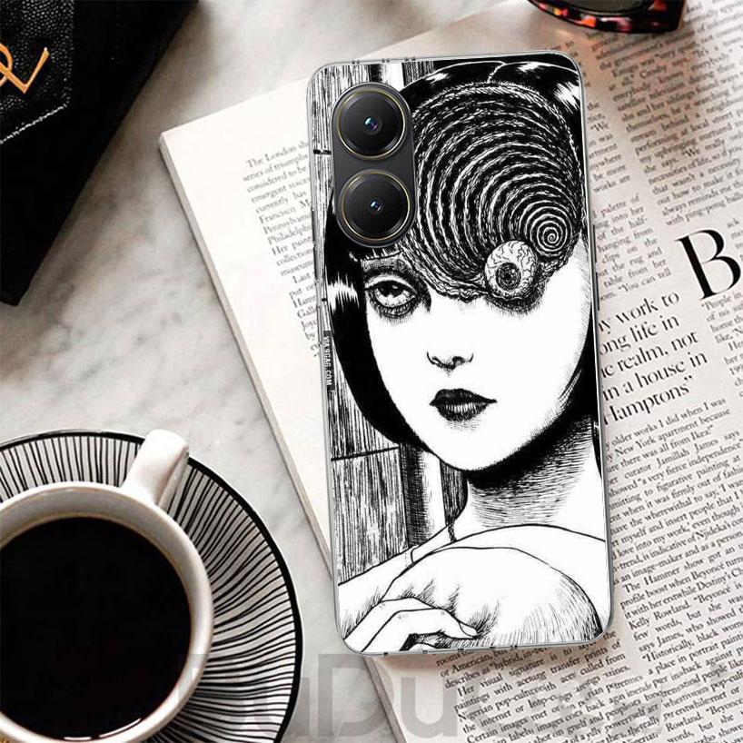 Japanese Horror Comic Anime Cover For Xiaomi Poco X7 X6 X5 Pro X3 Nfc F7 Ultra Phone Case F6 F5 X4 F4 Gt F3 M6 M5S M4 M3 Print S