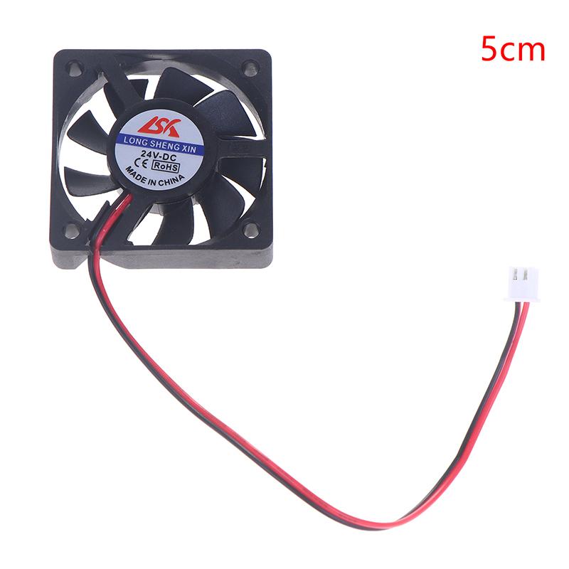 5V/12V/24V Cooling Turbo Fan Brushless 3D Printer Parts 2Pin For Extruder Dc Cooler Blower Part Black Plastic Fans