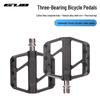 GUB GC-072 Carbon Fiber Pedals: Mountain/Road Bike Anti-Slip Titanium Alloy with Triple Bearings.