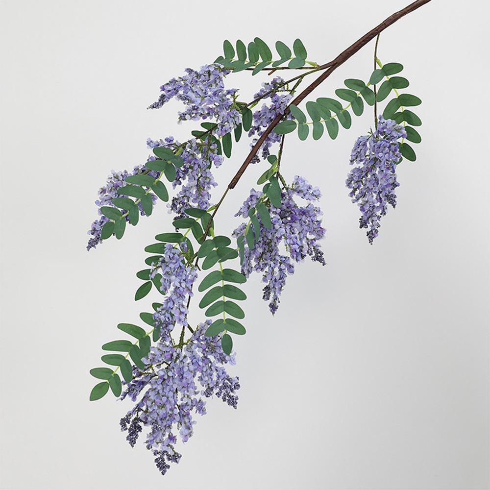 

Ручная работа Симуляция Софора 120см Искусственный цветок Искусственный цветок софоры Декор для сада на открытом воздухе фиолетовый