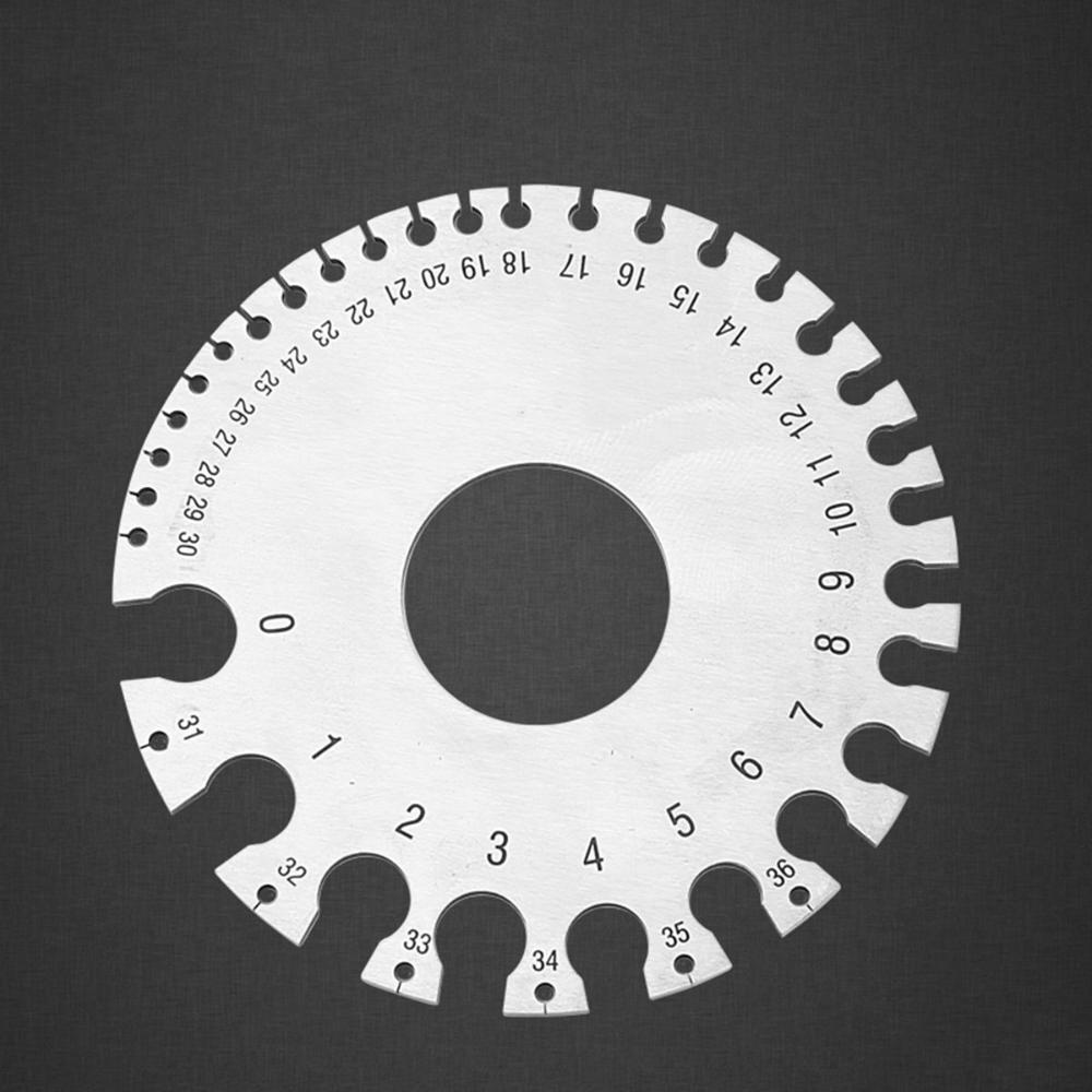 Stainless Steel Anti-rust Plate Ruler Wire Gauge Thickness Measurement Measuring Tool