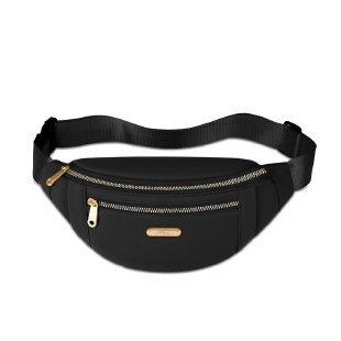 New running sports fitness fanny pack women s fashion mobile phone bag outdoor leisure breast bag large capacity business wallet чёрный