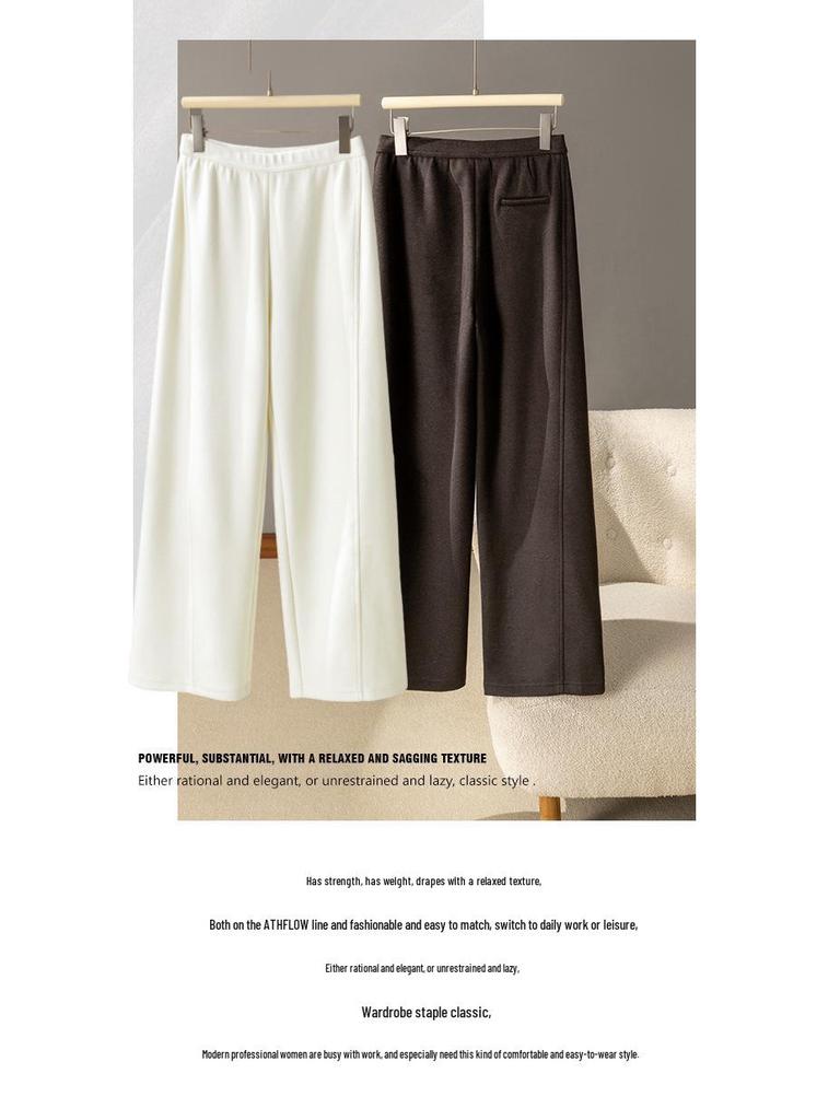 2025 Puyuan Women’s Autumn/Winter Wide-Leg Merino Wool Pants