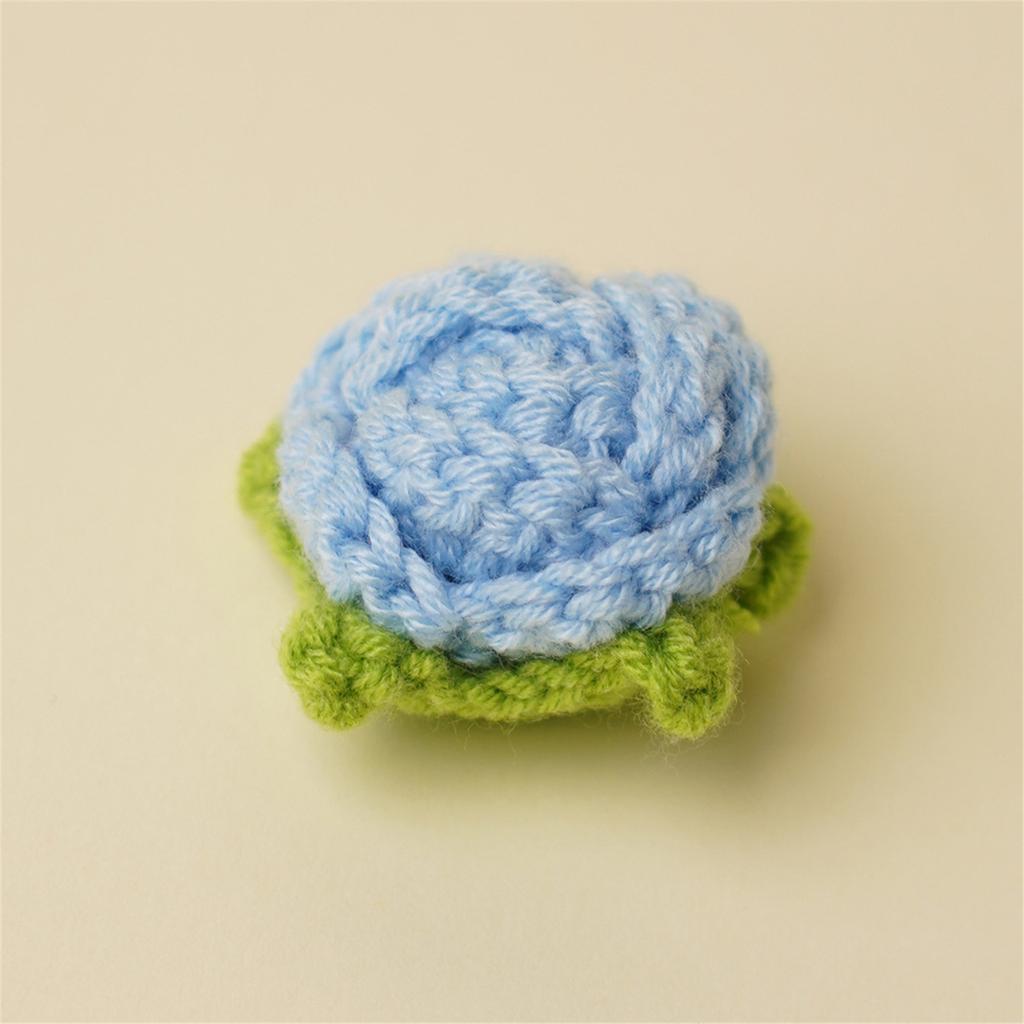 Knitted Flowers Smal Flowers Finished Handmade Flowers Artificial Flowers Crochet Flowers for Hair Clothes Decoration
