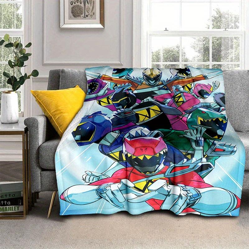 1pcPower Rangers Dino Charge Blanket - Soft and Comfortable - Ideal Gift for All Seasons - Perfect for Home Decor - Officially Licensed Product