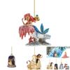 Enchanting Cinderella Snow White Ariel Belle Hanging Acrylic Toy For Party
