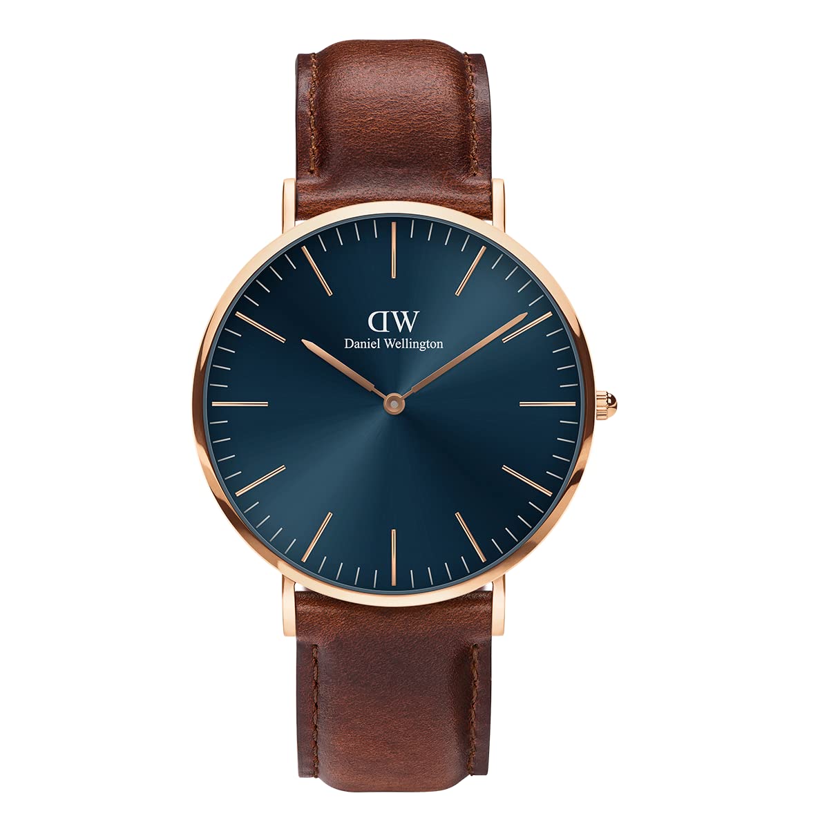 

[Official Exclusive/2-Year Warranty/Authentic] Daniel Wellington DW Classic St Mawes Arctic 40mm Watch for Men Rose Gold Blue/Brown Luxury Watch Leath