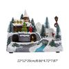 Christmas Glowing Snow House Figurine Rotatable Music Villages Sculpture for Home Bar Shop Decoration Gift Dropshipping