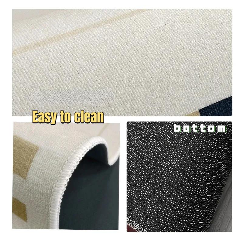 Modern Abstract Living Room Decoration Carpet Simple 200x300 Lounge Rugs Soft Anti-slip Dirt-resistant Bedside Mat Easy Cleaning