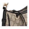 Gucci GG Emblem Double G All Over Print Design GG Coated Fabric Shoulder Bag Small Women Shoulder Bag Beige Dark-Brown 847447-FAD6L-9741