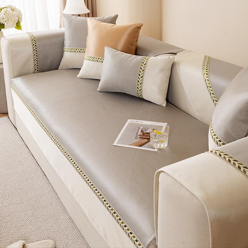 New Summer Ice Silk Sofa Cushion Mat Seat Cushion Non-Slip Sofa Cover Universal Sofa Cover Towel