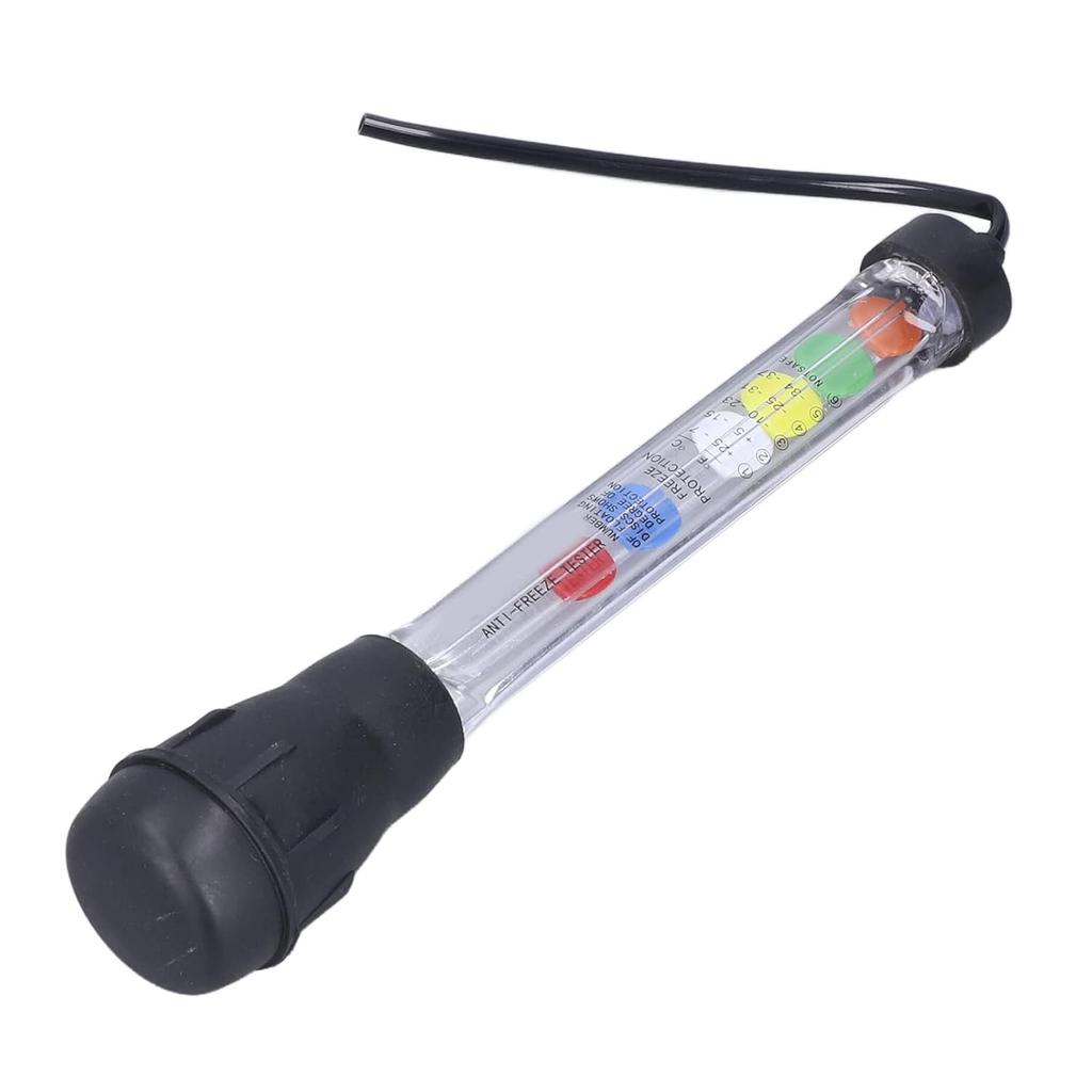 Car Hydrometer Tester for Antifreeze and Coolant, Quality Analyzer, ABS and Rubber Material, Clear Glass Pipe, Fast Detection Tool