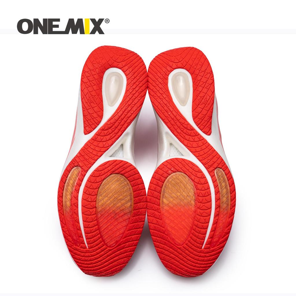onemix Pantofi de alergare roșii pentru bărbați ONEMIX, pantofi sport din plasă respirabilă, sălbatice, casual, moi, confortabili, pantofi de mers pentru pantofi de bărbați în aer liber