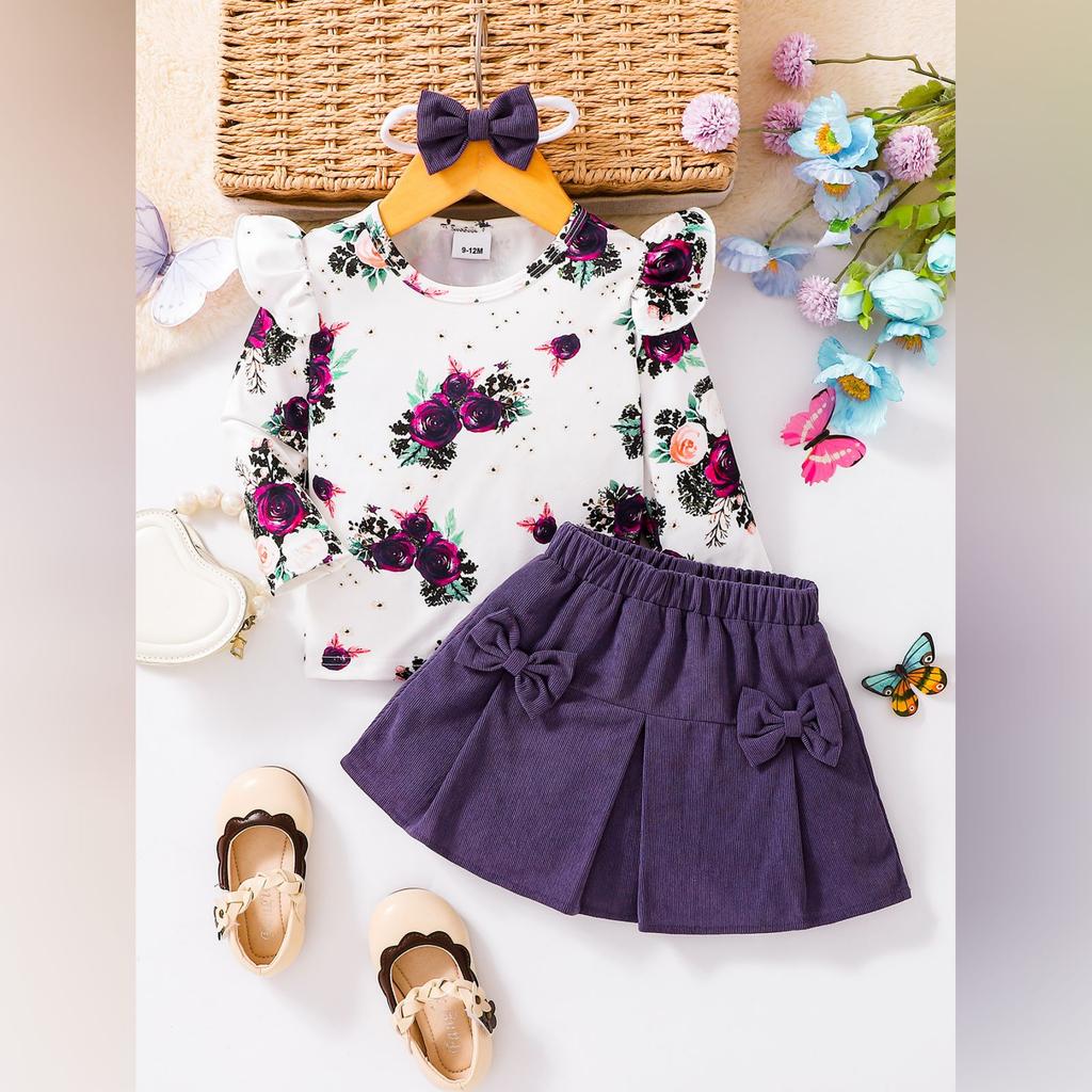 Long-Sleeve Stylish  Dress Set