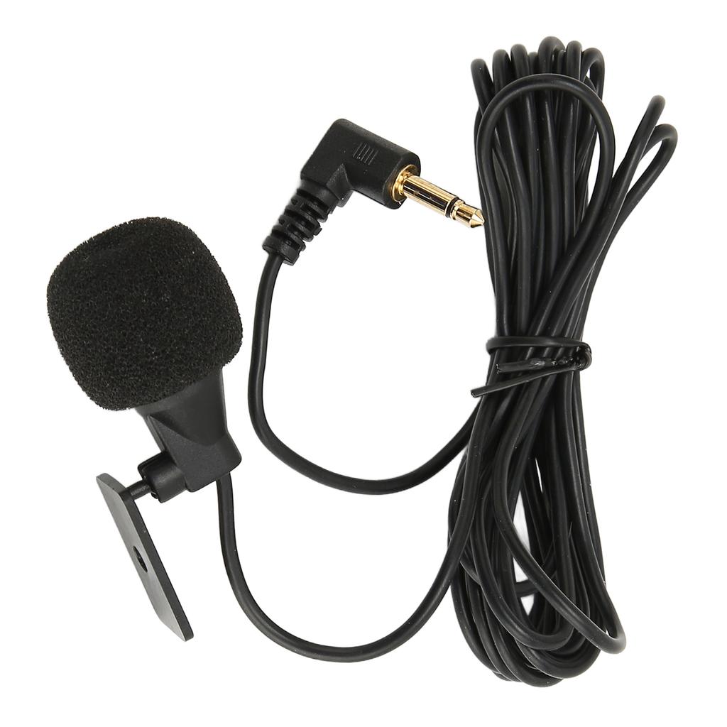 3.5mm External Microphone Plug and Play Accurate Data Transmission Car Microphone with U Shaped