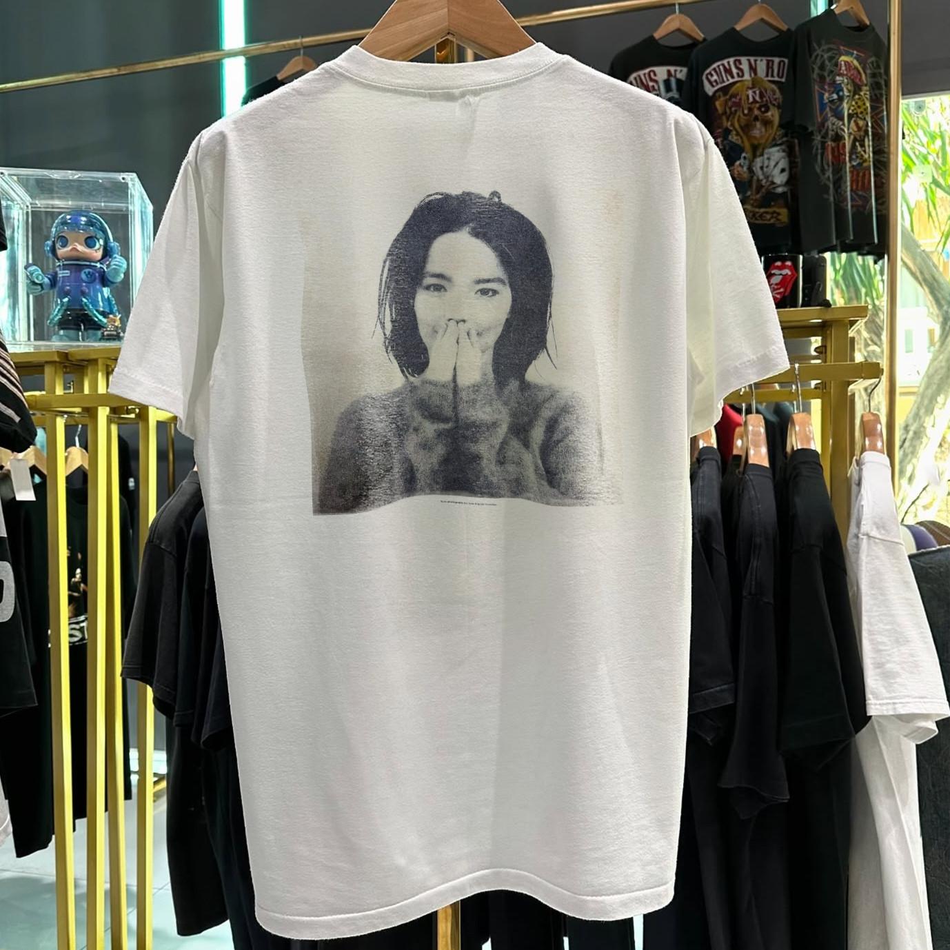1993 Bjork Debut Promo T-Shirt White XXL 3XL