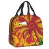 Custom Yayoi Kusama Self-Portrait Insulated Lunch Bags for Camping Travel Dot Leakproof Cooler Thermal Lunch Box Women Children