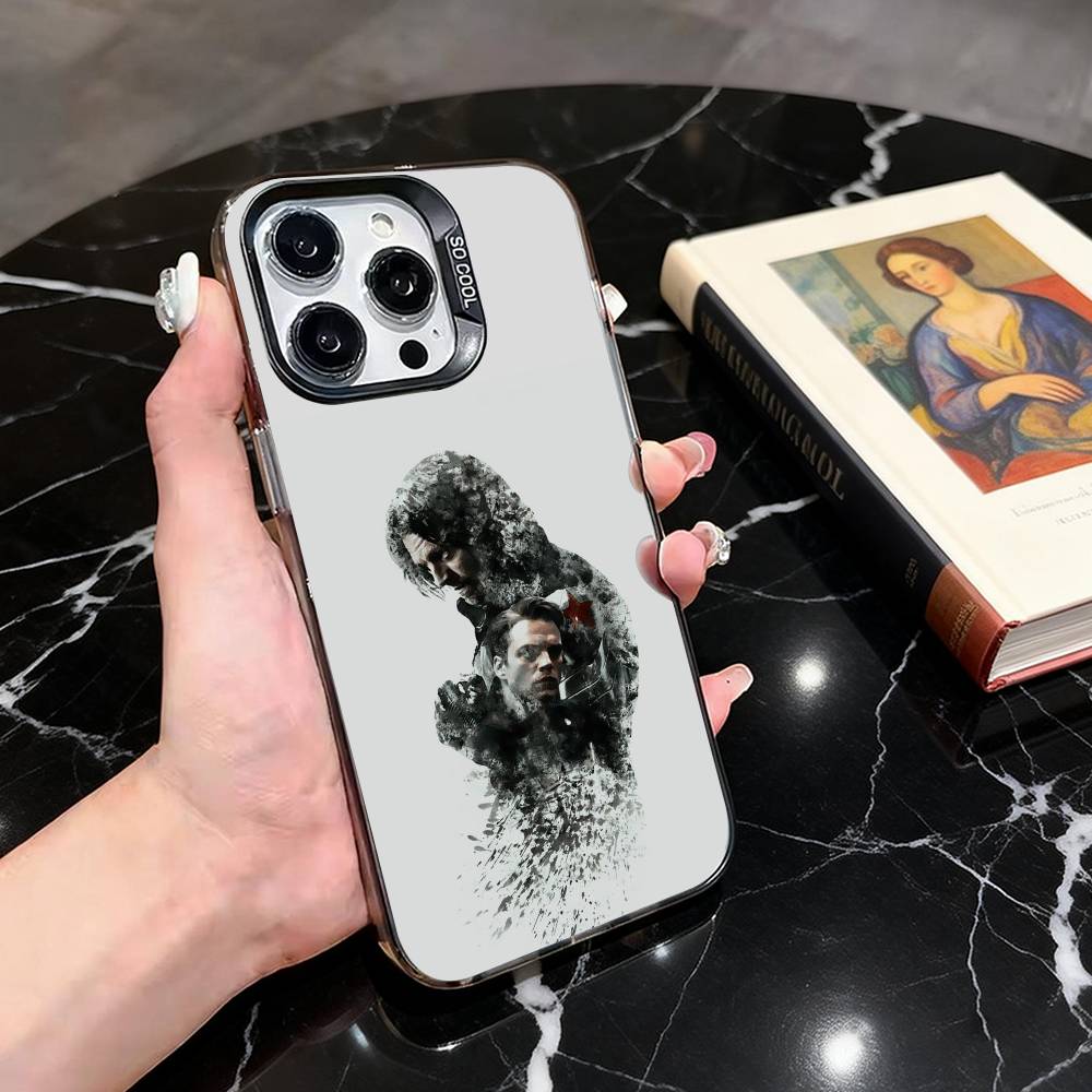 

B-Bucky Barne-Winter S-Soldier Phone Case For iPhone17,16,15,14,13,12,11 Plus,Pro Max,XS,Colorful Silver Phone case Funda Cover iPhoneXSMAX
