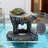 Non-Toxic Turtle Basking Platform Resin Reptile Hiding Cave Artificial Rock Cave  Reptile Habitats