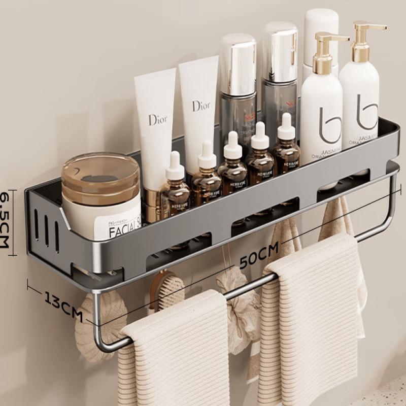 Cream Style Suction Cup Kitchen Storage Rack