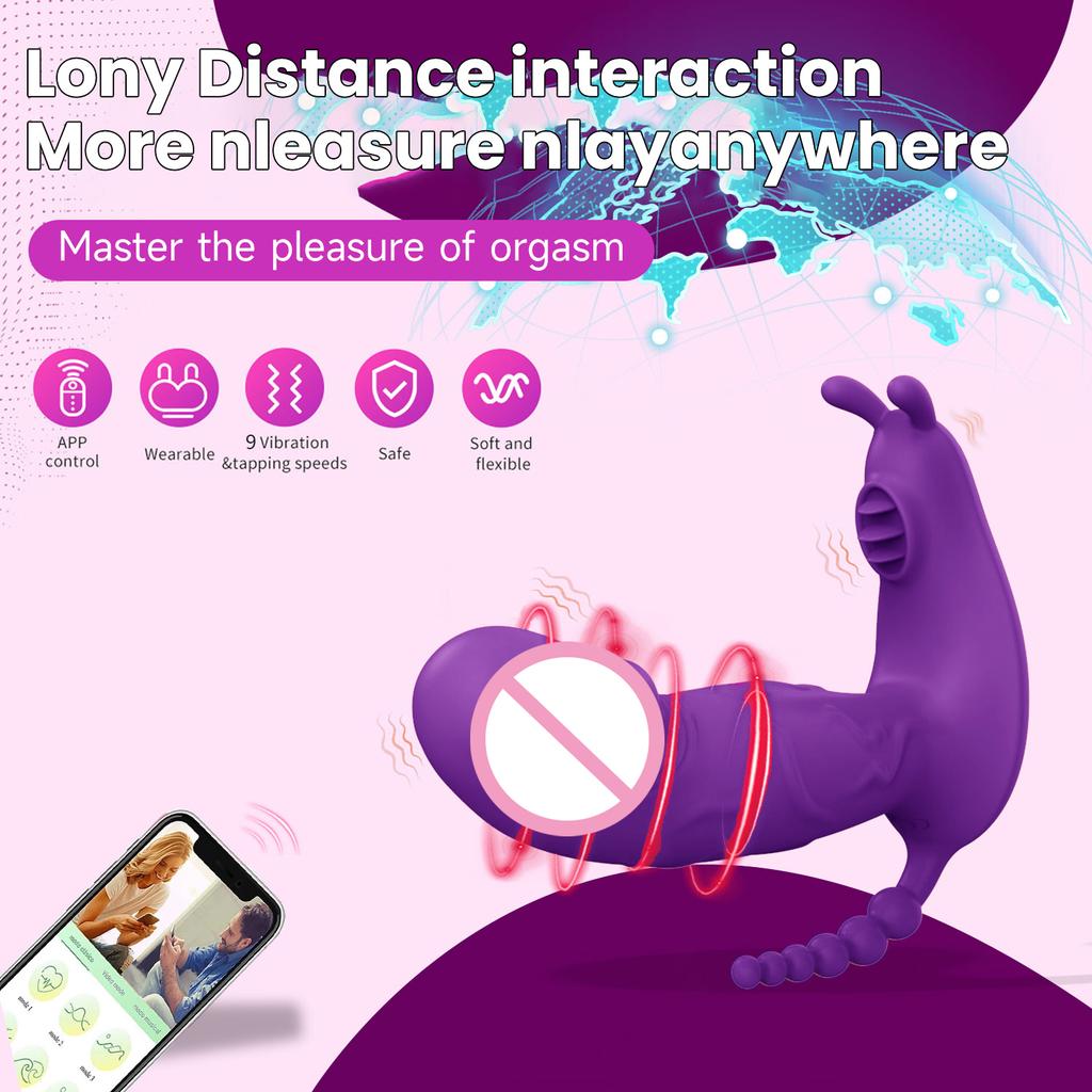 Wearable Sex Toy Vibrator Dildo 3 in 1 Panties Masturbator G Spot Clitoris Stimulator Massager for Women Couples Adults 18