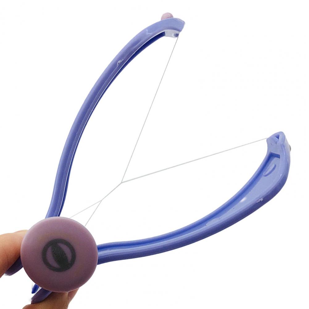 Facial Epilator Manual Spring Hair Trimmer Safe Facial Hair Remover Beauty Tool Cotton Thread Beauty Spring Epilator Tool Makeup