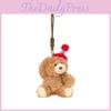 Birthday Cake Bear Hat Rabbit Doll Keychain Animal Plush Pendant Gift Holiday