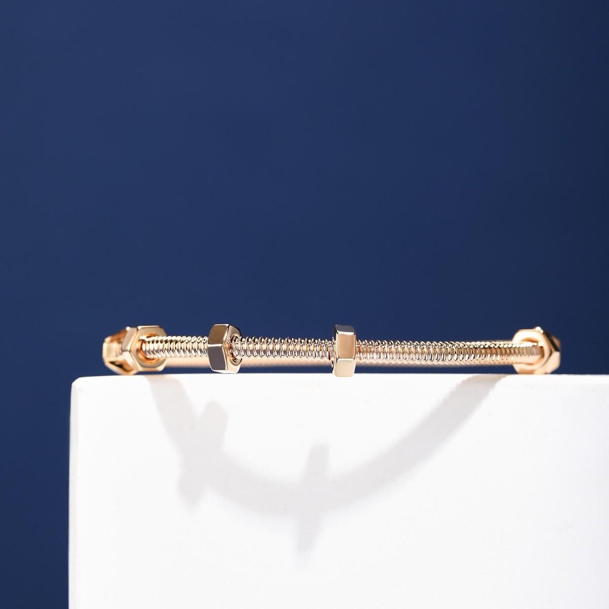 Браслет Kajia Classic с орехами Белое золото Розовое золото Нишевый дизайн Не выцветающий Легкая роскошь 18 yards