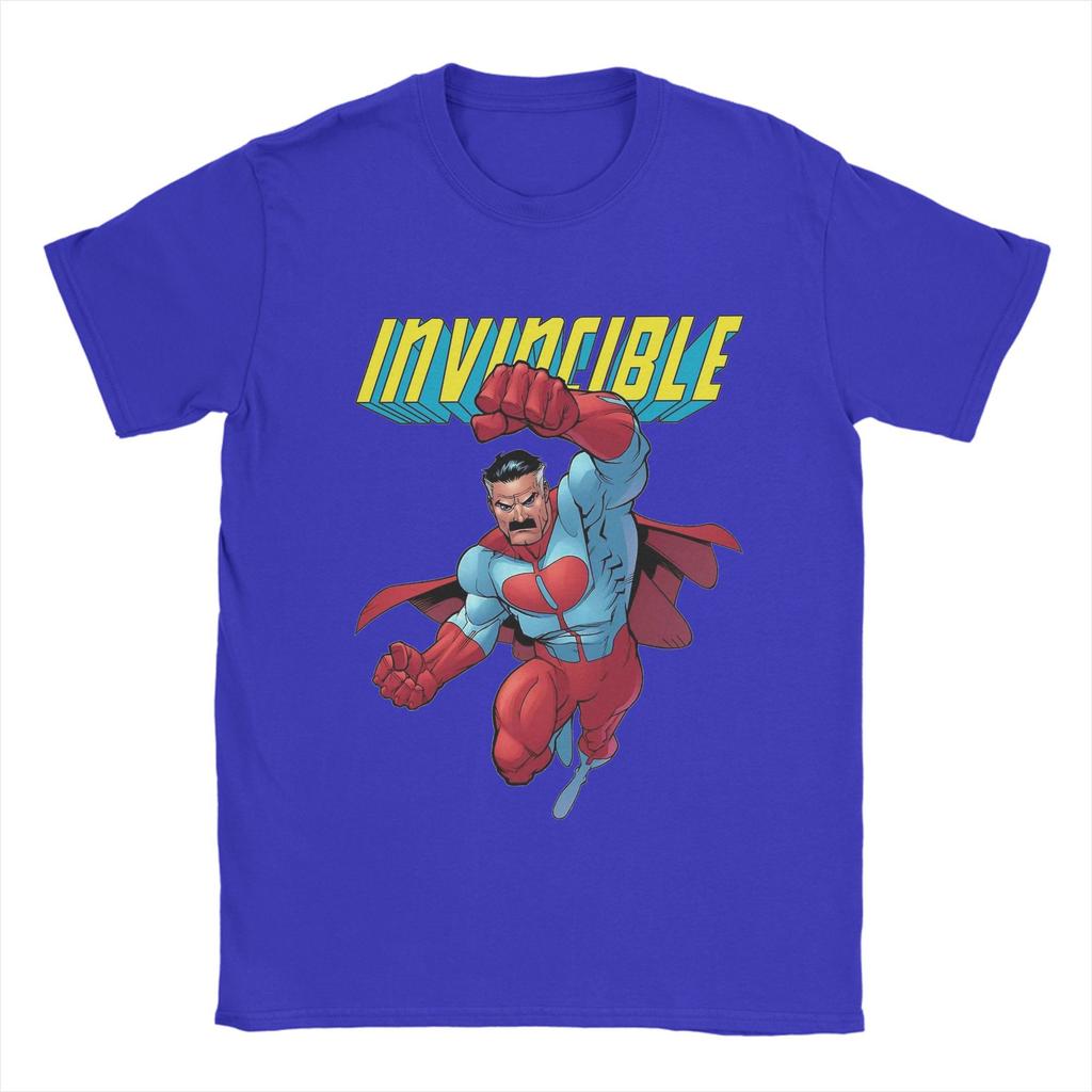Men's invincible  Omni Man T Shirt  Pure Cotton Tops Funny Short Sleeve Round Neck Tee Shirt Gift Idea T-Shirt