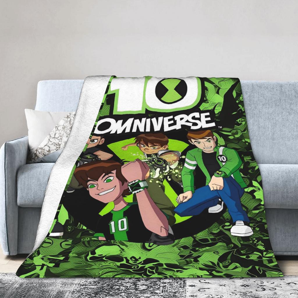 Super Warm BlanketsGirls Boys Travel Ben 10 Omnitrix Bedding Throws Flannel Bedspread For Home Decor Funny Sofa Bed Cover