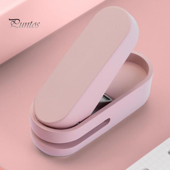 Mini Forapagina Manuale per Raccoglitore Portatile in Metallo Forapagina ad un Foro Preciso con Guscio in Plastica Regalo di Cancelleria per Insegnanti