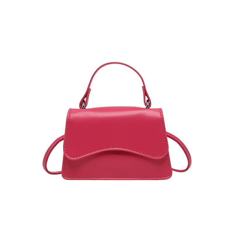 Solid color candy color fashionable retro small square bag women's niche design versatile personality casual senior messenger bag