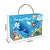 Childrens Paper Puzzle Set 36 Pieces Animal Theme Educational Learning Toy Carry Handle Case Gift for Kids 3 to 6 Years