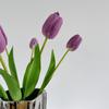 7 Stück Realistische Rosa Künstliche Tulpen Blumen Echte Haptik Künstliche Tulpenstrauß Frühlingsdekoration Blumen DIY Hochzeitsstrauß