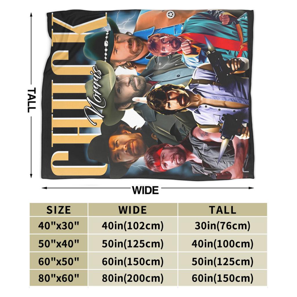 Norris Actor Vintage Poster Throw Blanket Soft Comfy Funny Blanket  For Sofa Home Travel Flannel Bedspread Bed Cover